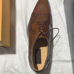 Mercanti Fiorentini Men's Woven Tan Oxfords